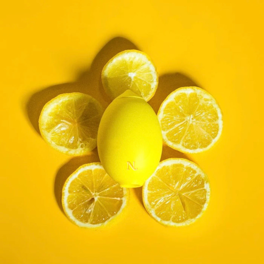 Lemon sucker toy angle view