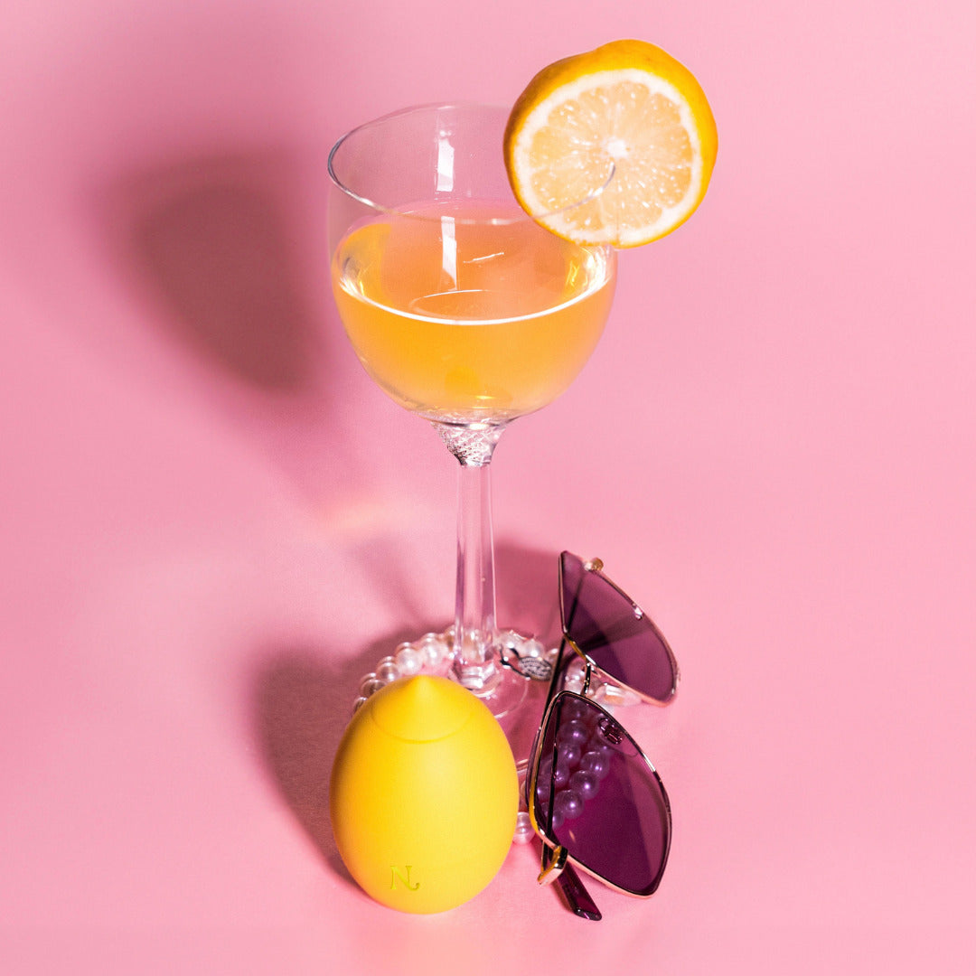 Lemon vibrator travel pouch